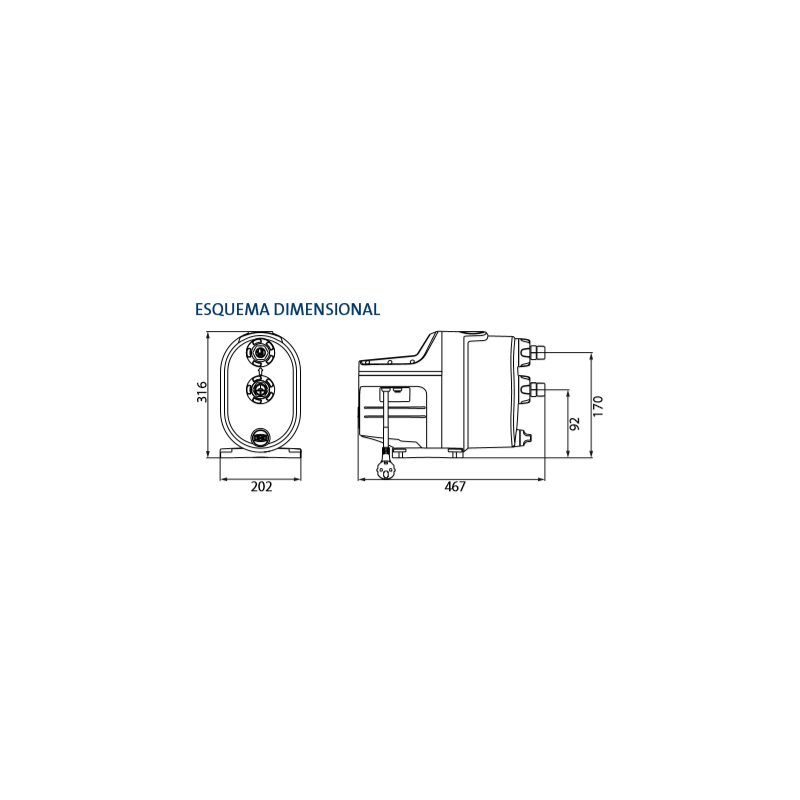 VAL PVC BOLA 3V T ACT NEUM S/E R/H 2" A/VITON