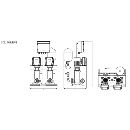 BOMBA PISCINA SILEN-S 1CV 400V Ø50 (TF) 100-18