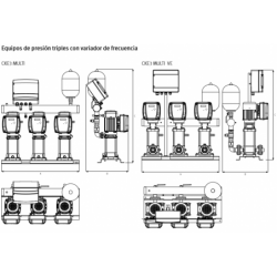 BOMBA VERT MULTI 5.5CV 400V (TF) VE94 13